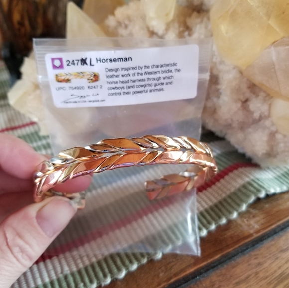 Copper Bracelet, the Horseman by Sergio Lub - Picture 2 of 3